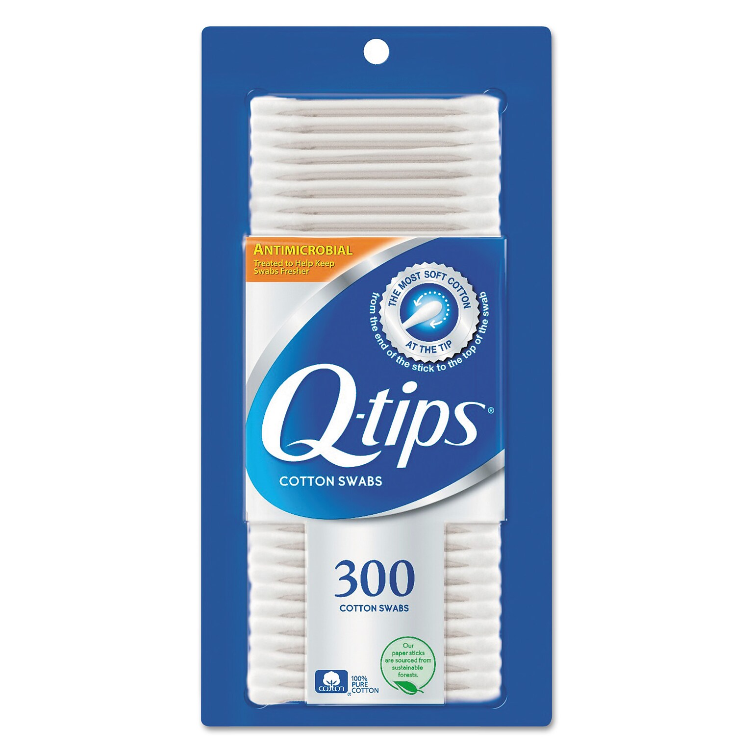 Q-Tips Cotton Swabs, 300/Pack (17900)