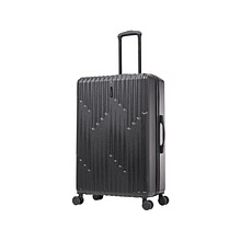 InUSA Drip Polycarbonate/ABS Large Suitcase, Black (IUDRI00L-BLK)