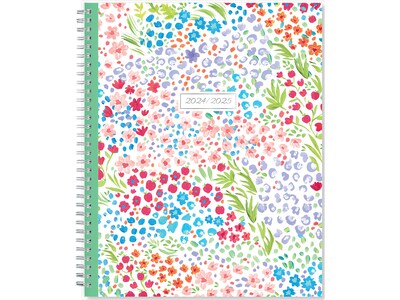 2024-2025 Blue Sky Ditsy Dapple Light 8.5" x 11" Academic Weekly & Monthly Teacher Planner, Plastic Cover, Multicolor