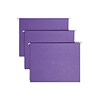 Smead Hanging File Folders, 1/5-Cut Adjustable Tab, Letter Size, Purple, 25/Box (64072)