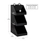 Mind Reader Foundation Collection 5-Compartment Condiment Dispenser, Black (3TCORG-BLK)