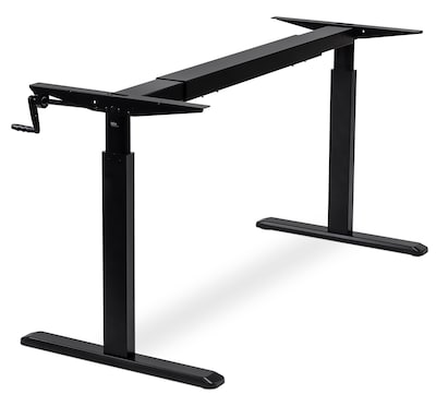 Mount-It! Manual Crank Standing Desk Frame, Black (MI-7931)
