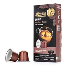 Equine Coffee Organic Shire Nespresso OriginalLine Capsules Dark Roast 100 Pack (SHI-10-ALU)