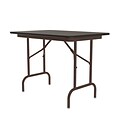 Correll Folding Table, 48x24 , Walnut (CF2448TFK-01)