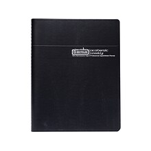 2024-2025 House of Doolittle 8.5 x 11 Academic Weekly Appointment Book, Leatherette Cover, Black (