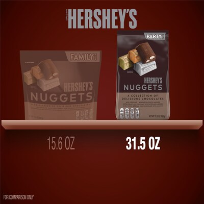 HERSHEY'S NUGGETS Assorted Chocolate Candy Party Pack, 31.5 oz (HEC01878)