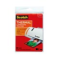 Scotch Thermal Laminating Pouches, Photo, 5 Mil, 20/Pack (TP5903-20)