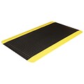 Crown Mats Workers-Delight Deck Plate Supreme Anti-Fatigue Mat, 36 x 60, Black/Yellow (WD 1235YB)