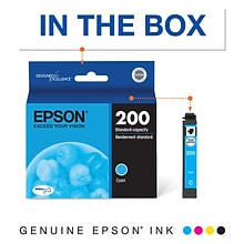 Epson T200 Cyan Standard Yield Ink Cartridge