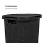 Mind Reader 15.85-Gallon Laundry Hamper with Lid, Plastic, Black (60HAMP-BLK)