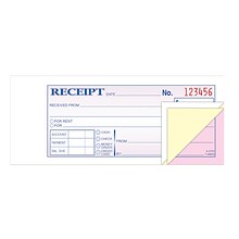 TOPS™ Money/Rent Receipt Book, 3-Part, 50 Sheets/Book (TC2701-3)