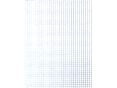 Roaring Spring Paper Products Graph Pad, 8.5 x 11, Graph-Ruled, White, 50 Sheets/Pad, 72 Pads/Cart