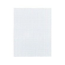 Roaring Spring Paper Products Graph Pad, 8.5 x 11, Graph-Ruled, White, 50 Sheets/Pad, 72 Pads/Cart