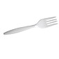 Dixie Plastic Fork 6", Medium-Weight, White, 1000/Pack (PFM21)