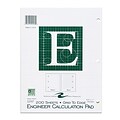 Roaring Spring Paper Products 8.5 x 11 Engineer Pad, 15 lb. Green Tinted Paper, 5x5 Grid Layout, 1