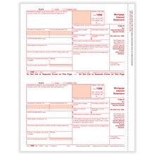ComplyRight® 2023 1098 Tax Form, Federal Copy A, 2-Up, 25/Pack (515025)