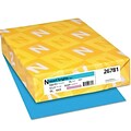 Exact Brights Colored Paper, 20 lbs., 8.5 x 11, Bright Blue, 500/Ream (26781)