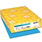 Exact Brights Colored Paper, 20 lbs., 8.5" x 11", Bright Blue, 500/Ream (26781)
