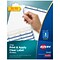 Avery Index Maker Paper Dividers with Print & Apply Label Sheets, 3 Tabs, White, 25 Sets/Pack (11445