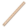 Staples 12 Wooden Imperial/Metric Ruler (51891)