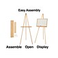 Quill Brand® Display Easel, 64", Natural Pine Hardwood (28219US/50447US)