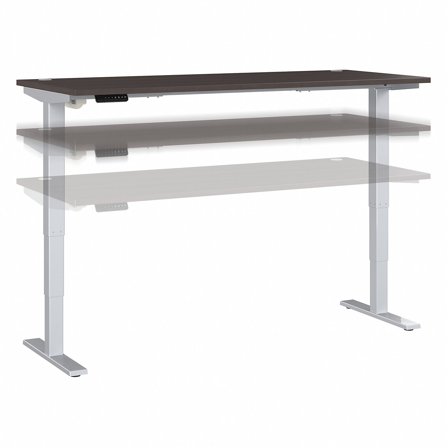 Bush Business Furniture Move 40 Series 72W Electric Adjustable Standing Desk, Storm Gray/Cool Gray Metallic (M4S7230SGSK)