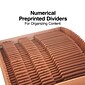 Staples Accordion File, Numerical Index, 31-Pocket, Letter Size, Brown (ST119107)