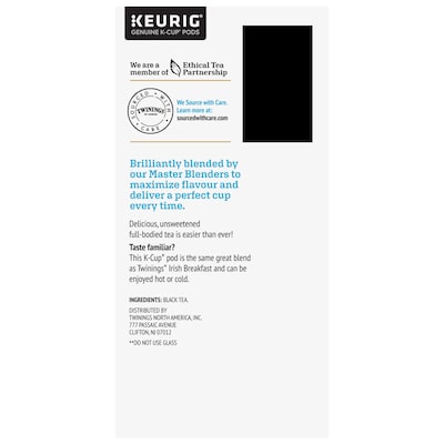 Twinings Iced Unsweetened Black Tea, Keurig® K-Cup® Pods, 24/Box (F16926)