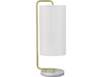 Monarch Specialties Inc. Incandescent Table Lamp, White Marble/Ivory (I 9636)