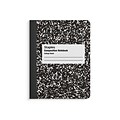 Staples Composition Notebook, 7.5 x 9.75, College Ruled, 100 Sheets, Black/White, 48/Carton (40451