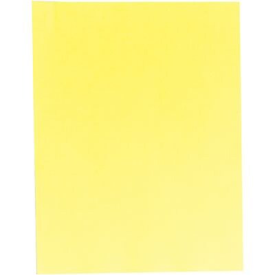 Quill Brand® Brights Multipurpose Colored Paper, 20 lbs., 8.5" x 11", Lemon Yellow, 10 Reams/Carton (722431CT)