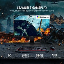 ViewSonic OMNI 24 240 Hz LED Gaming Monitor, Black (XG2431)