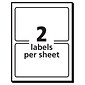 Avery "Hello My Name Is" Name Badge Labels, 2 1/3" x 3 3/8", White w/ Blue Hello, 100 Labels Per Pack (5141)