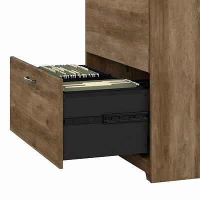 Bush Furniture Cabot 31"W 2-Drawer Lateral File Cabinet, Letter/Legal, Reclaimed Pine, (WC31580)