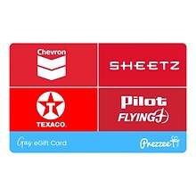$50 Prezzee Gas eGift Card - 4 Top Brands  (Chevron, Pilot Flying J, Sheetz, and Texaco)