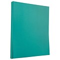 JAM Paper 30% Recycled Smooth Colored Paper, 24 lbs., 8.5 x 11, Sea Blue, 50 Sheets/Pack (102657A)