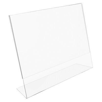 Deflect-O Classic Image Sign Holder, 11 x 8.5, Clear Plastic (66701)