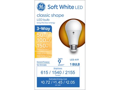 GE 17 Watt Soft White LED General-Purpose Bulb (24569006)