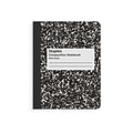 Staples Composition Notebook, 7.5 x 9.75, Wide Ruled, 80 Sheets, Black/White, 48 Notebooks/Carton