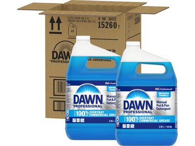 Dawn Professional Manual Pot and Pan Detergent, 1 gal., 2/Pack (12163)