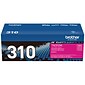 Brother TN-310 Magenta Standard Yield Toner Cartridge, Print Up to 1,500 Pages (TN310M)
