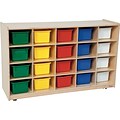 Wood Designs™ 20-Tray Cubby Storage Cabinets; with Assorted Trays