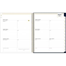 2024 Blue Sky Day Designer Peyton Navy 8.5 x 11 Weekly & Monthly Planner, Multicolor (103617-24)