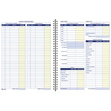 TOPS™ Bookeeping, Weekly, 8 1/2 x 11, Blue (AFR70)