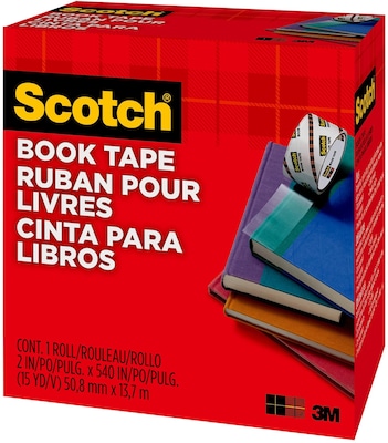 Scotch Book Transparent Tape, 2" x 15 yds. (845-200)