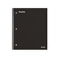 Staples Premium 1-Subject Notebook, 8.5" x 11", College Ruled, 100 Sheets, Black (ST20950D)