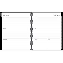 2024-2025 Blue Sky Enterprise 8.5 x 11 Academic Weekly & Monthly Planner, Plastic Cover, Black (13