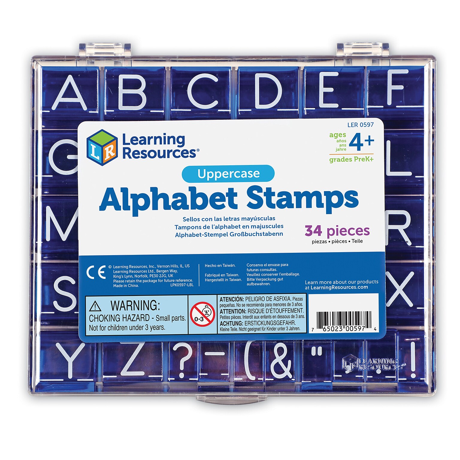 Learning Resources 1 Stamp Set, 34 Stamps/Set (LER0597)