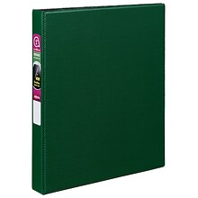 Avery 1 3-Ring Non-View Binders, Slant Ring, Green (27253)
