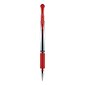 uniball Gel Grip Gel Pens, Medium Point, 0.7mm, Red Ink, 12/Pack (65452)